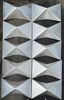 10 Aluminum Wall Panels Circa 1970 