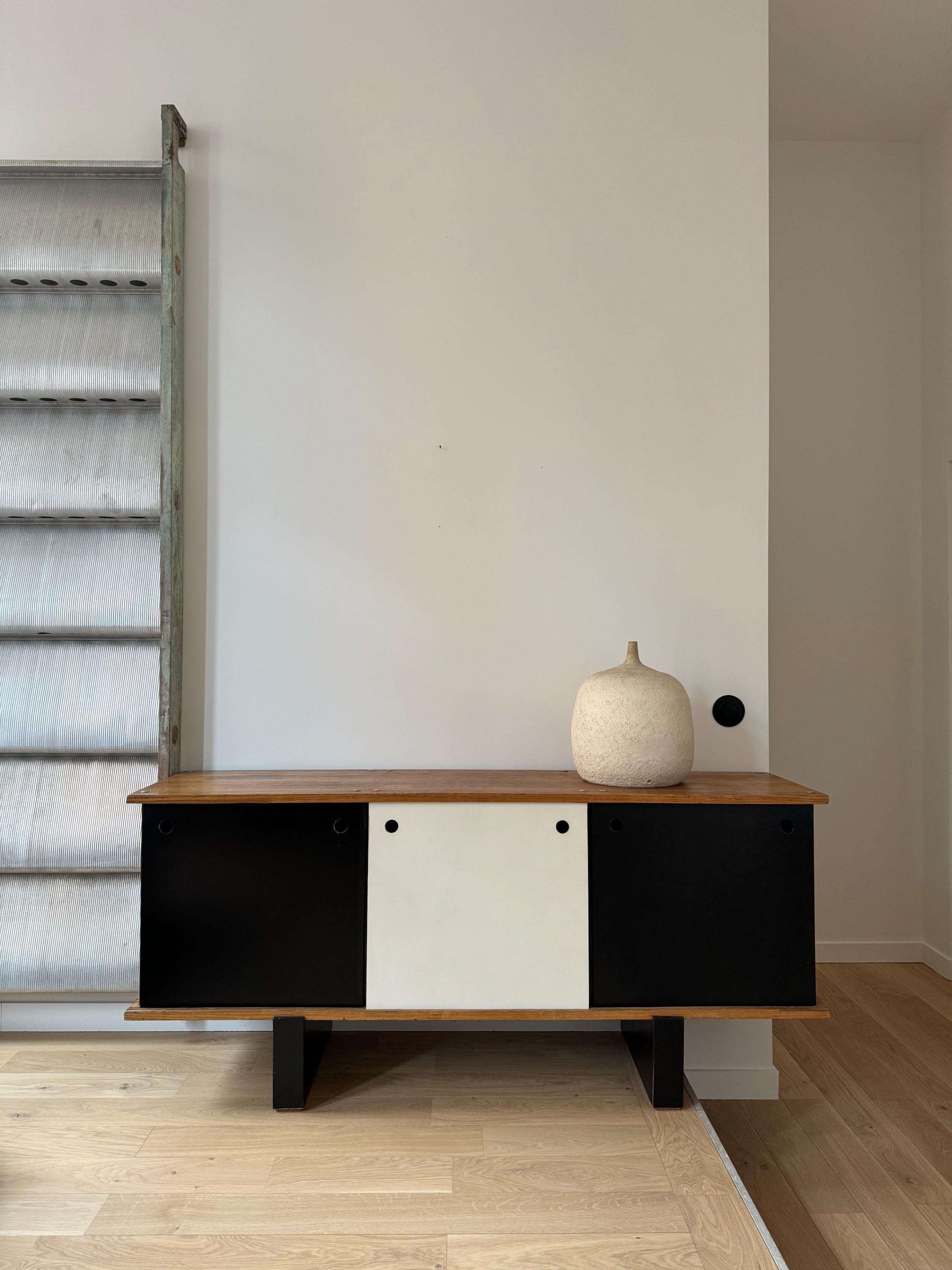 Rare Charlotte Perriand « Bloc » Sideboard    Steph Simon Edition Circa 1958