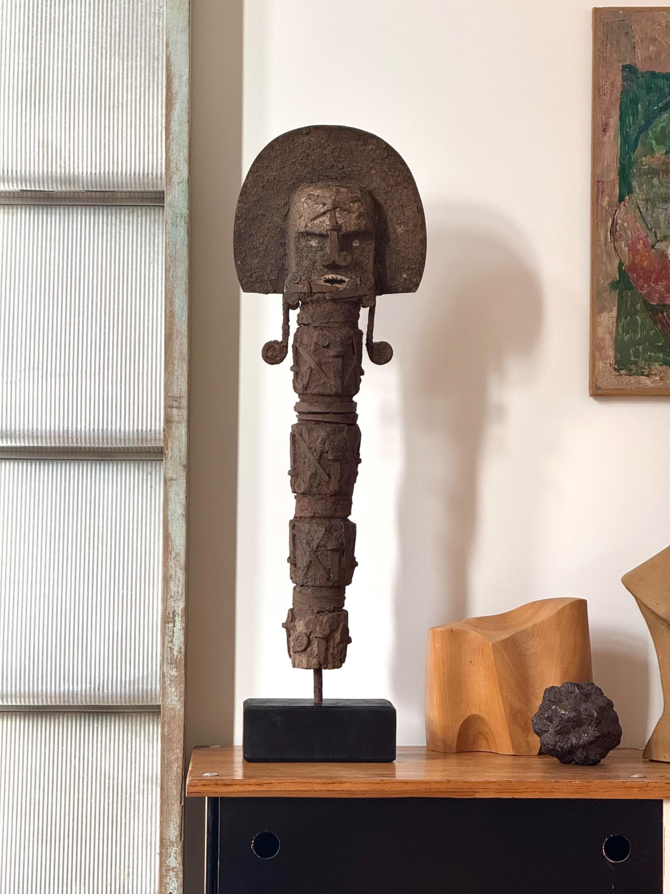 Rare (Janus ) Big Ofo Anam Statue From Nigeria Africa From The Anambra River Area Circa 1930/40.