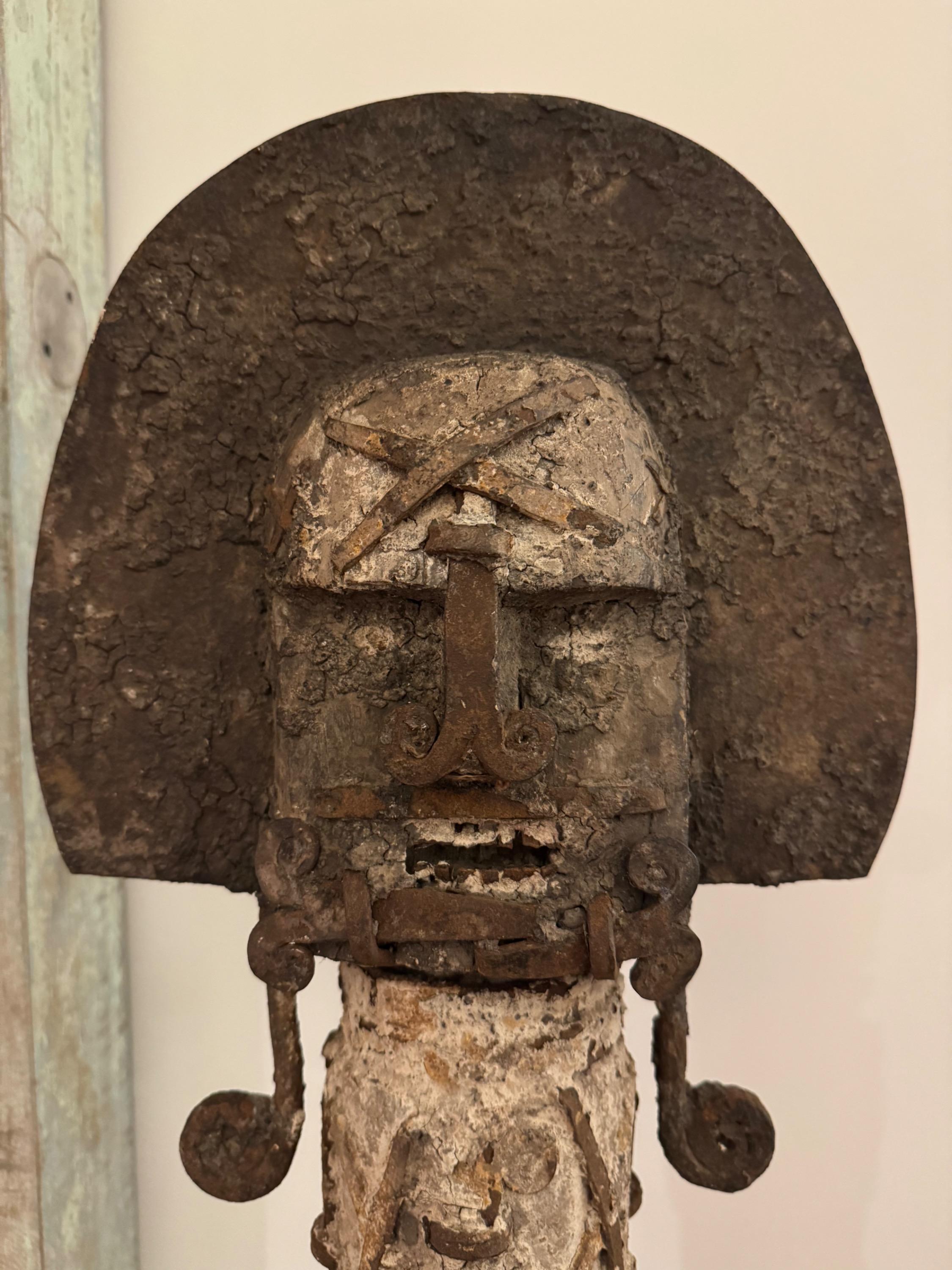 Rare (Janus ) Big Ofo Anam Statue From Nigeria Africa From The Anambra River Area Circa 1930/40.